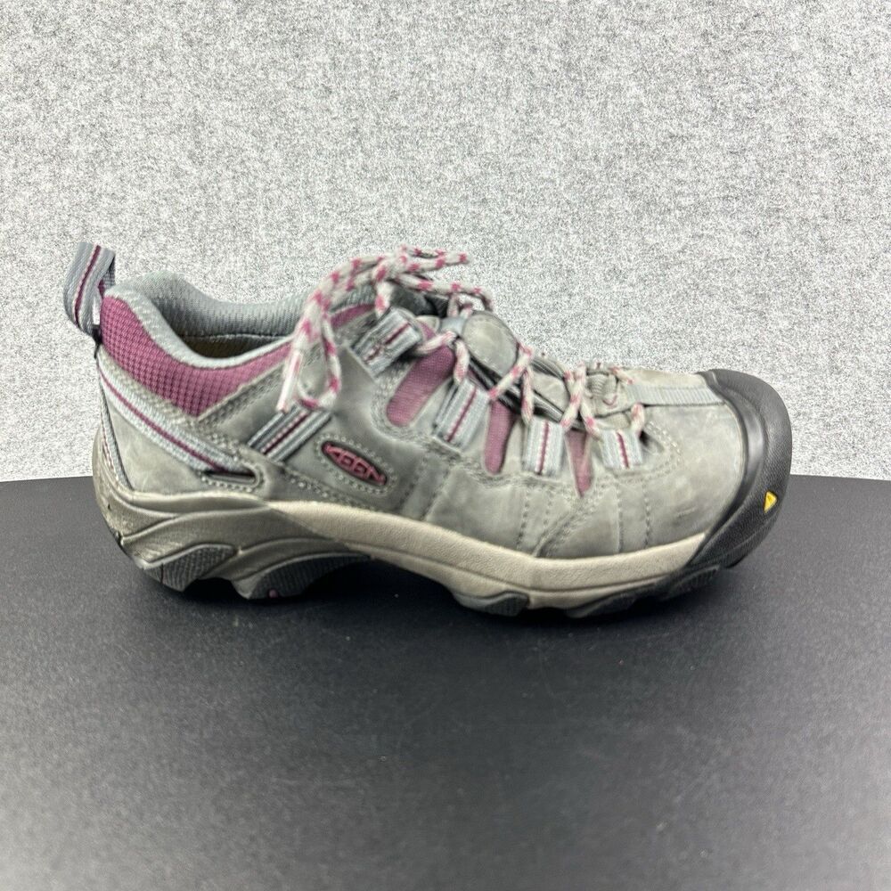 Keen Detroit Steel Toe Work Shoes Womens 7 Gray Utility Boots Oil Slip Resistant